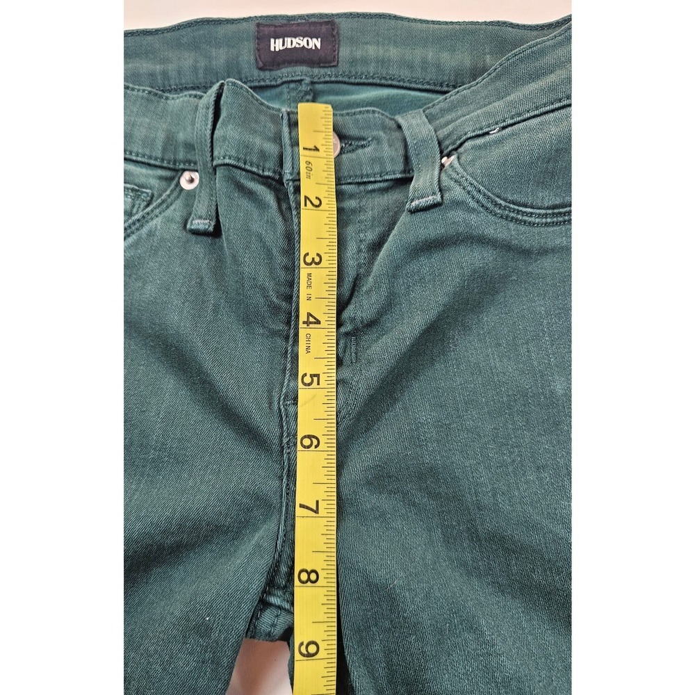 Hudson ankle super skinny Krista teal jeans stretch comfort casual EUC 27 ^ - Picture 4 of 6